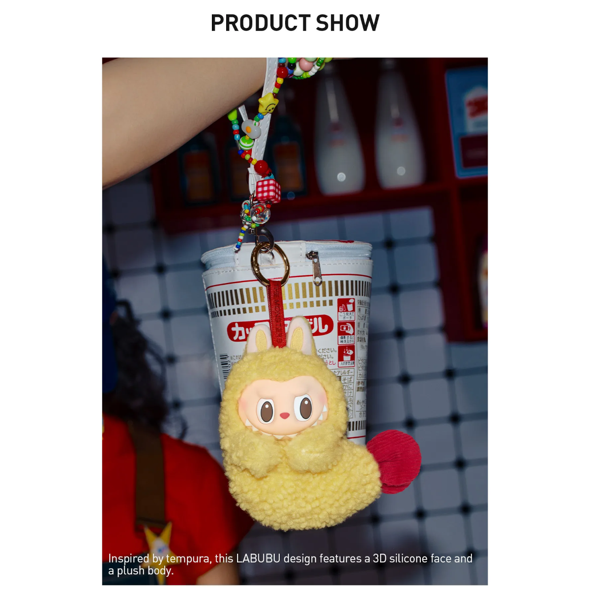 THE MONSTERS - Wacky Mart Series Earphone Case - Shrimp Tempura Pendant
