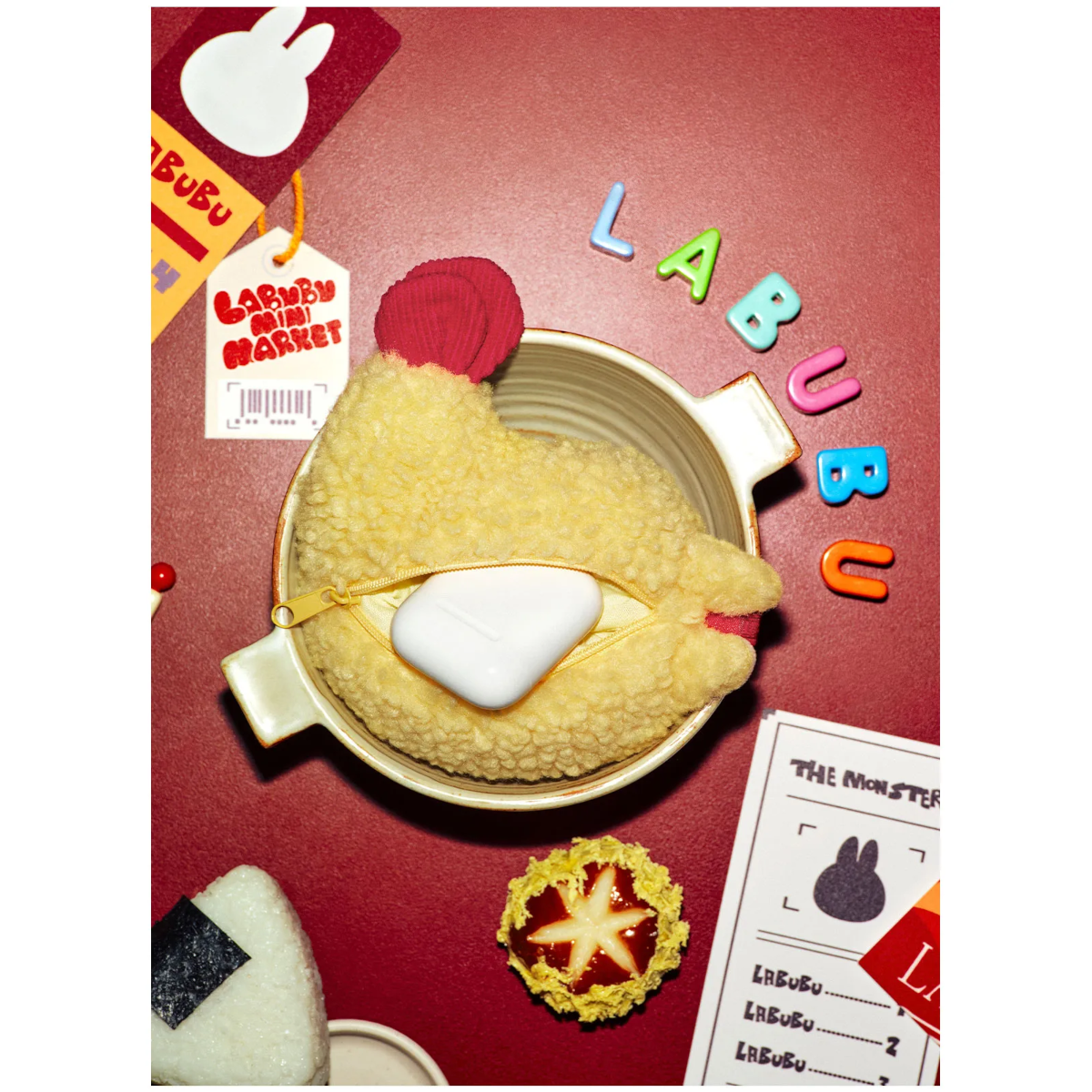 THE MONSTERS - Wacky Mart Series Earphone Case - Shrimp Tempura Pendant