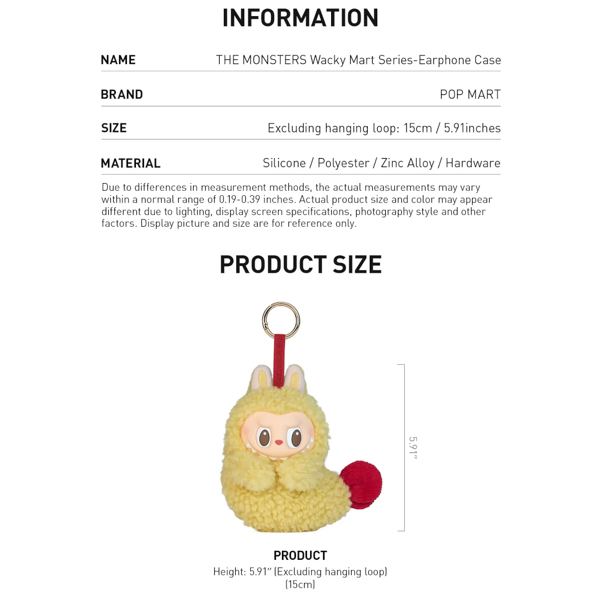THE MONSTERS - Wacky Mart Series Earphone Case - Shrimp Tempura Pendant