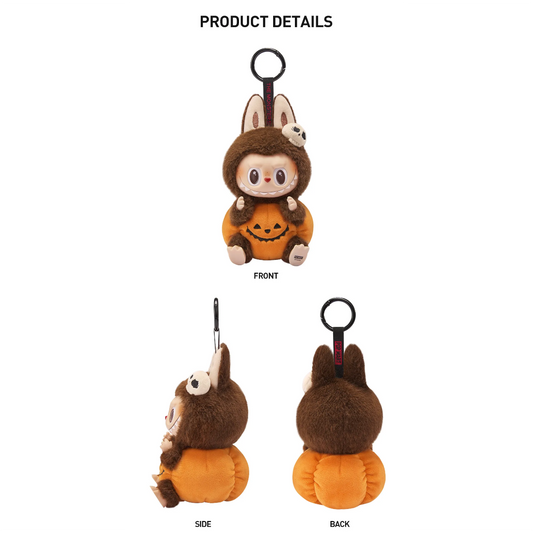 THE MONSTERS - Labubu - Happy Halloween Sitting Pumpkin Vinyl Plush Pendant