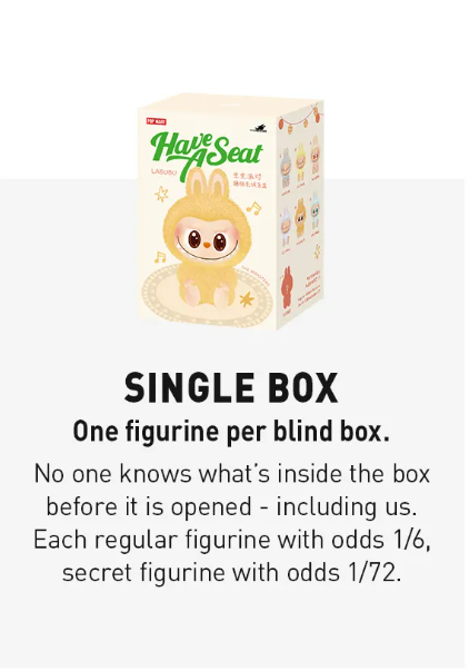 THE MONSTERS - Labubu V2 - Have a Seat Vinyl Plush (Blind Box)