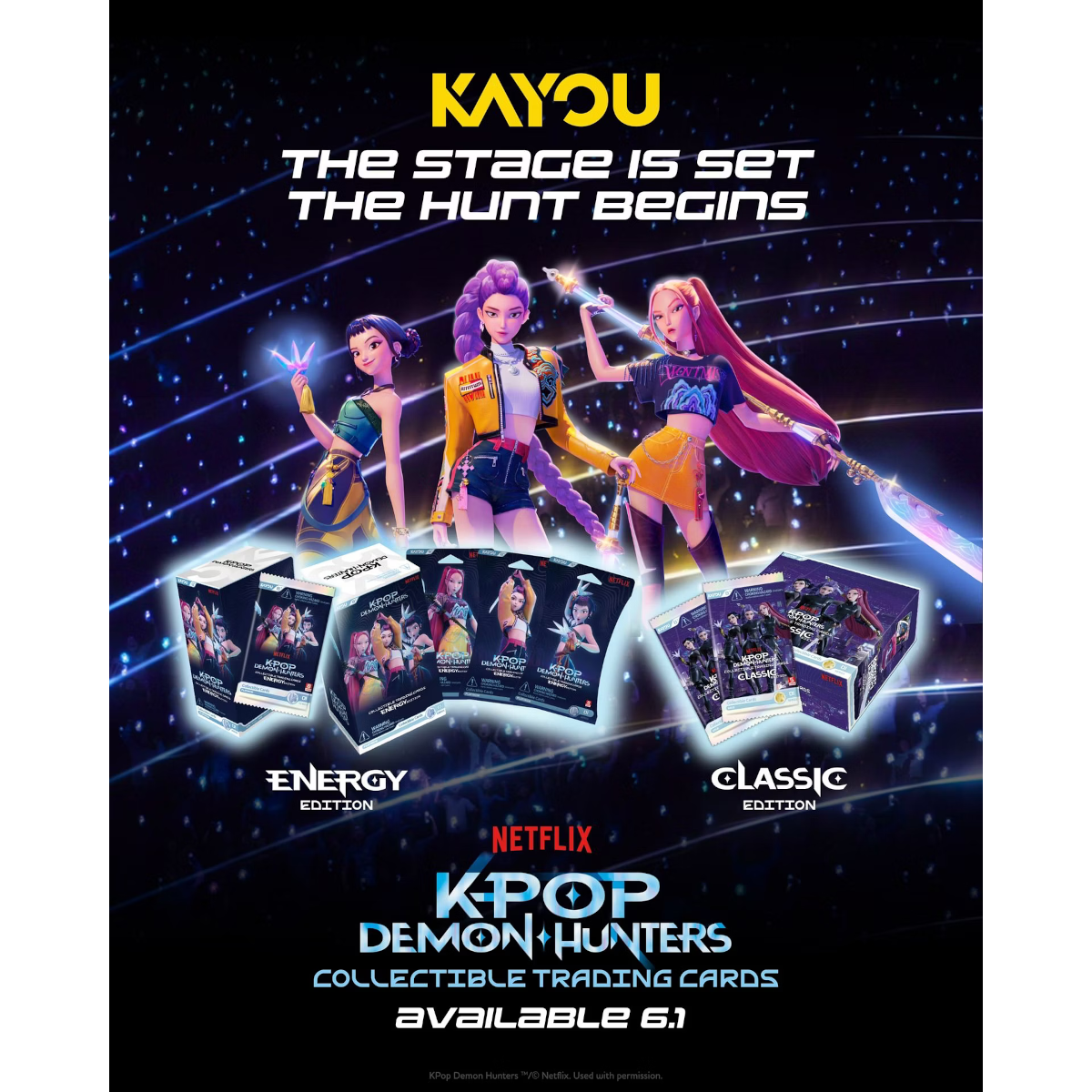 [EN] KAYOU KPop Demon Hunters Collectible Trading Cards - Energy Edition - English