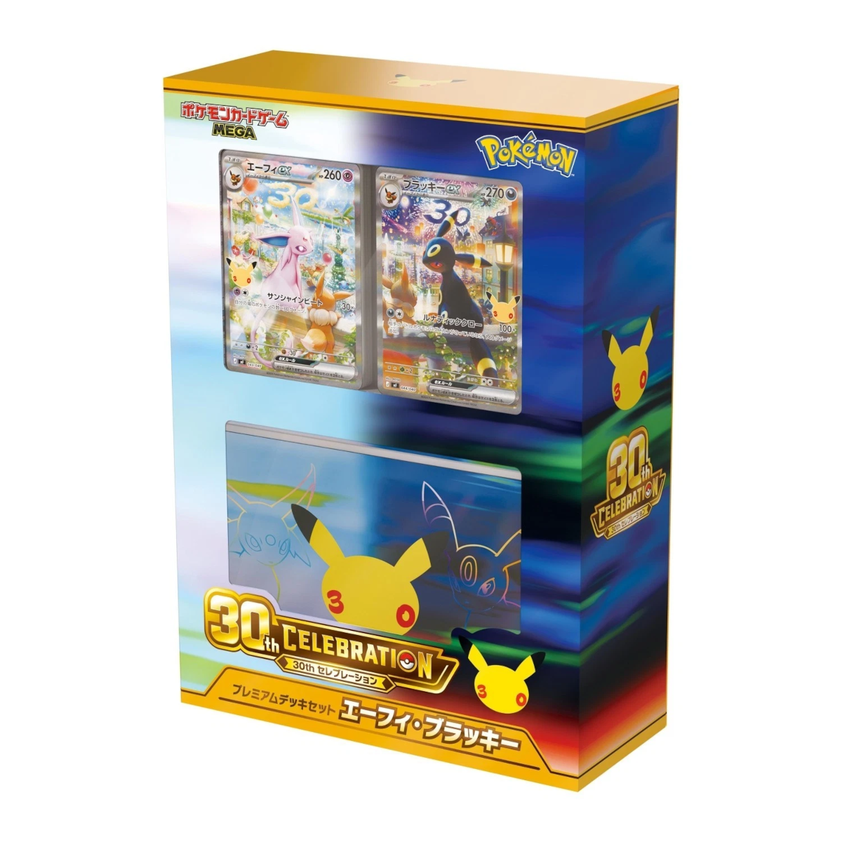 PRE ORDER [JP] Pokemon 30th Celebration M6A Day & Night Premium Deck Set Espeon & Umbreon - Mega Series - Japanese