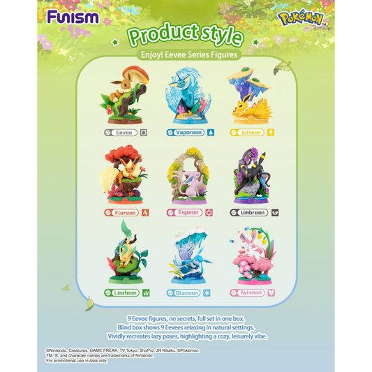 [CN] FUNISM Pokémon Relax & Enjoy Eevee Figurine - Simplified Chinese - BLIND BOX