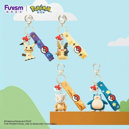 [CN] FUNISM Pokémon Vinyl Keychain Wrist Strap - Simplified Chinese