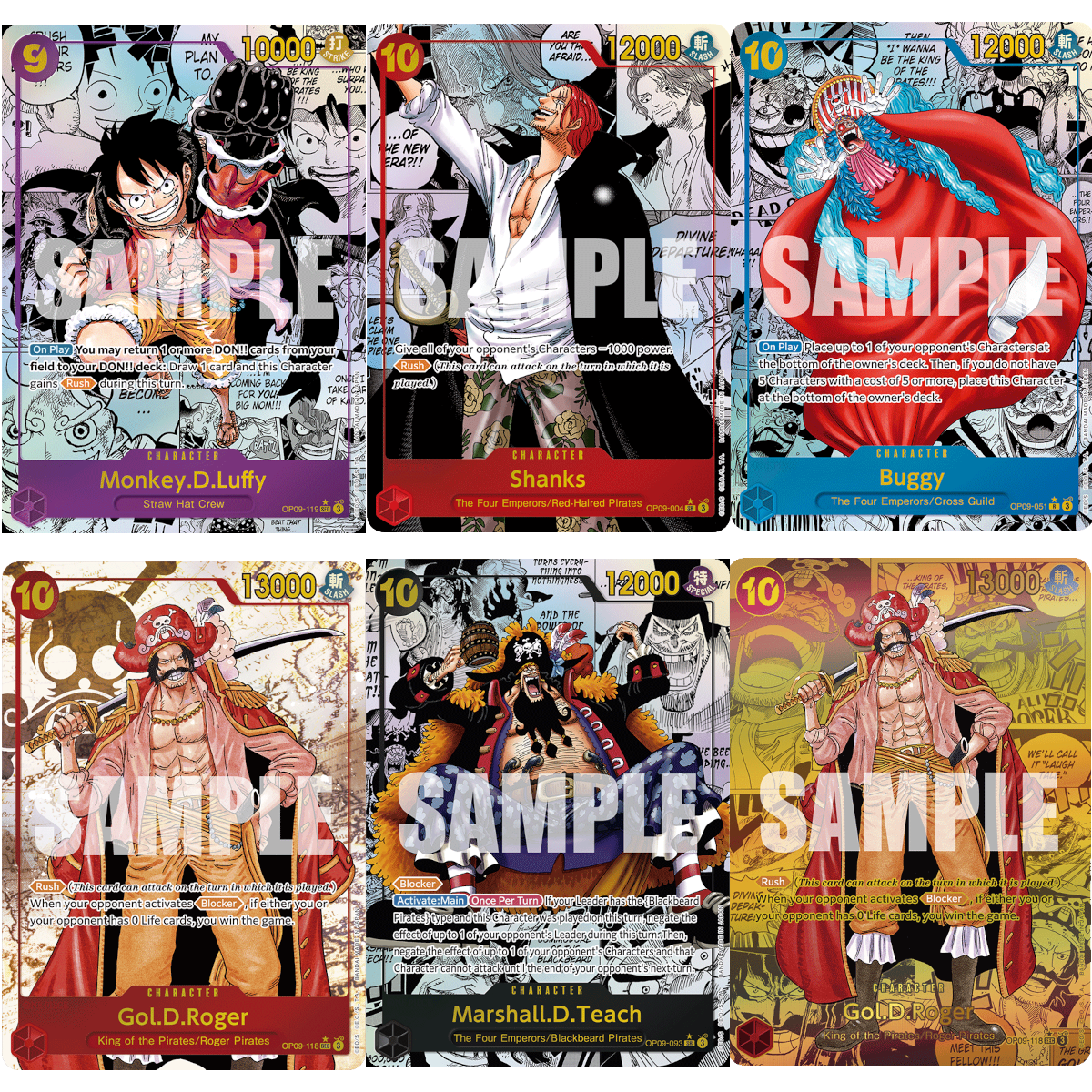 [EN] One Piece OP-09 Emperor's In The New World - Sleeve Booster Pack - English - Trading Card Game OP09