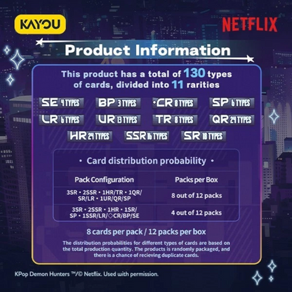 [EN] KAYOU KPop Demon Hunters Collectible Trading Cards - Energy Edition - English