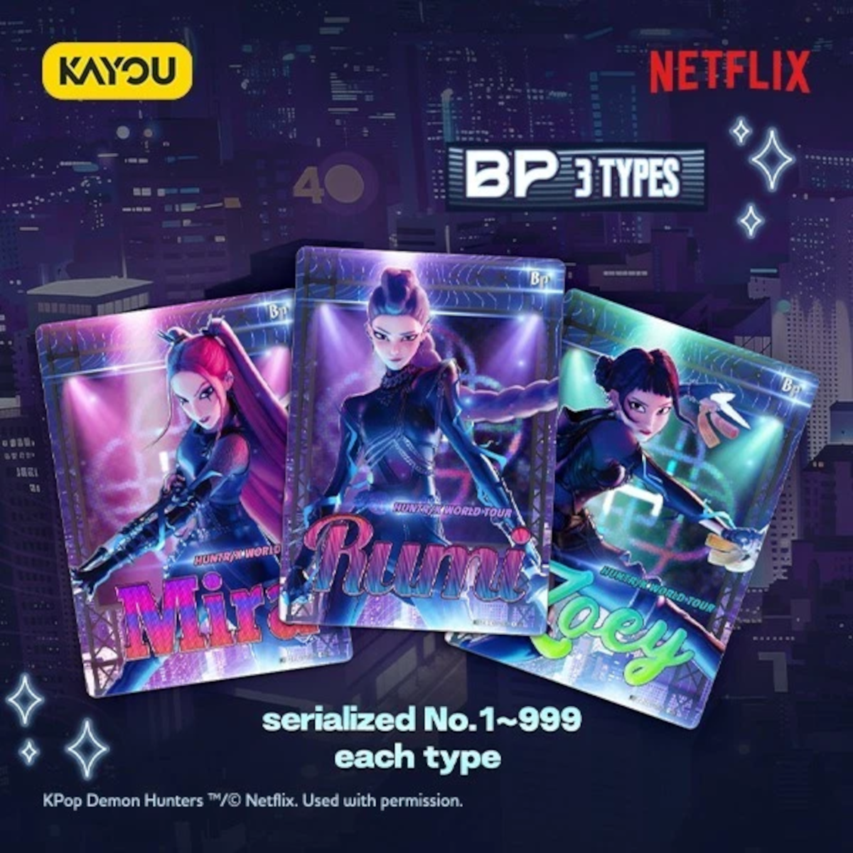 [EN] KAYOU KPop Demon Hunters Collectible Trading Cards - Energy Edition - English