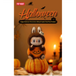 THE MONSTERS - Labubu - Happy Halloween Sitting Pumpkin Vinyl Plush Pendant