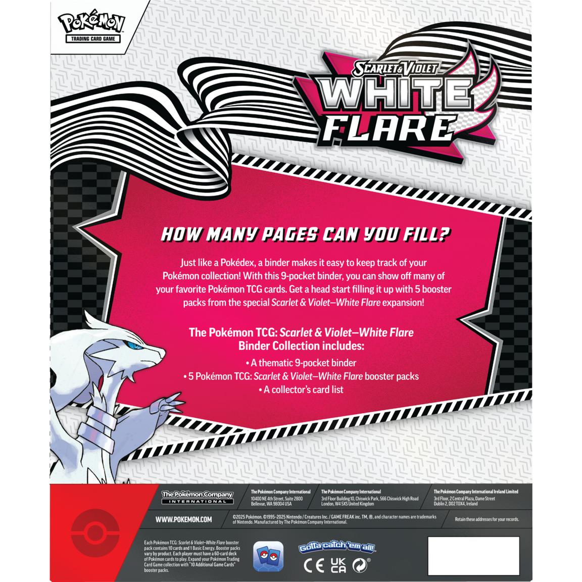 [EN] Pokémon White Flare SV10.5 Binder Collection - Scarlet & Violet Series - English