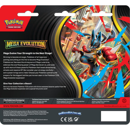 [EN] Pokémon Mega Evolution ME01 3 Pack BLister - Mega Series - English