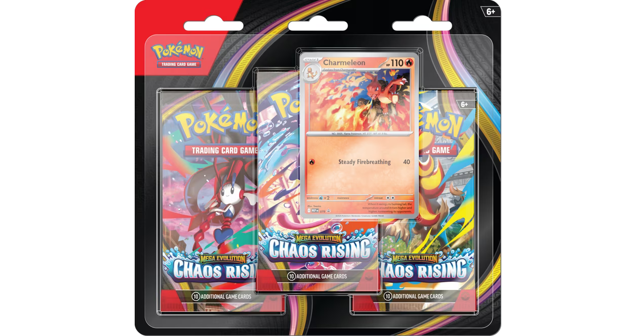 [EN] Pokémon Chaos Rising ME04 3 Pack Blister - Mega Series - English