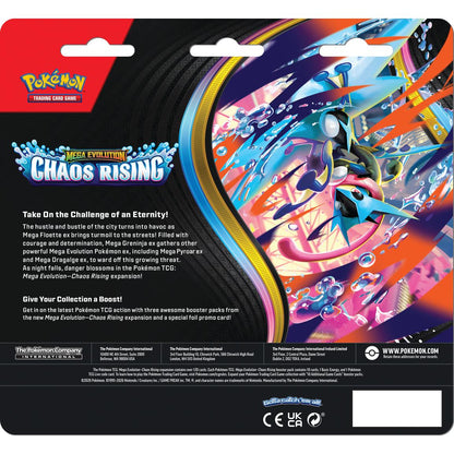 [EN] Pokémon Chaos Rising ME04 3 Pack Blister - Mega Series - English