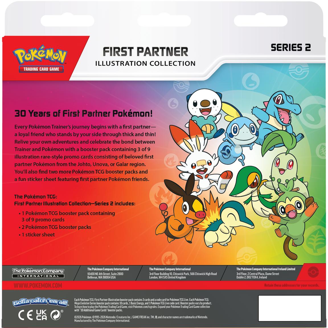 [EN] Pokémon First Partner Illustration Collection 2026 - Series 2 - English