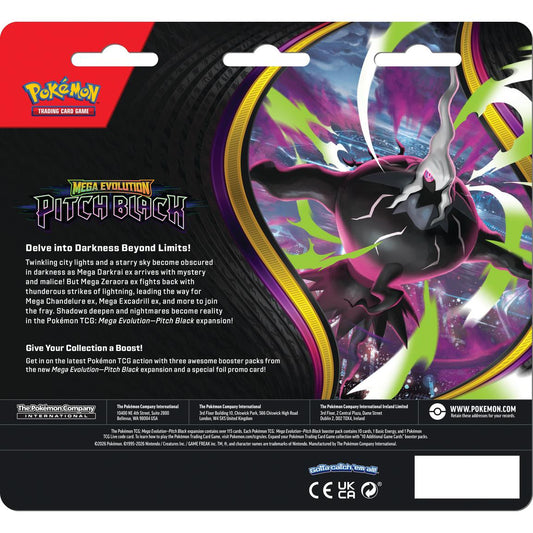 [EN] Pokémon Pitch Black ME05 3 Pack Blister - Mega Series - English