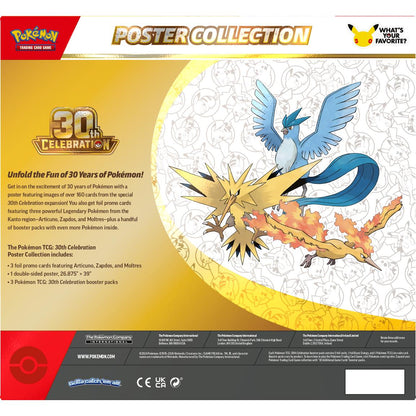 [EN] Pokémon 30th Celebration Poster Collection - Mega Series - English