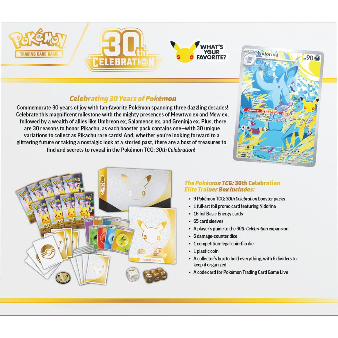 [EN] Pokémon 30th Celebration ETB Elite Trainer Box - Mega Series - English