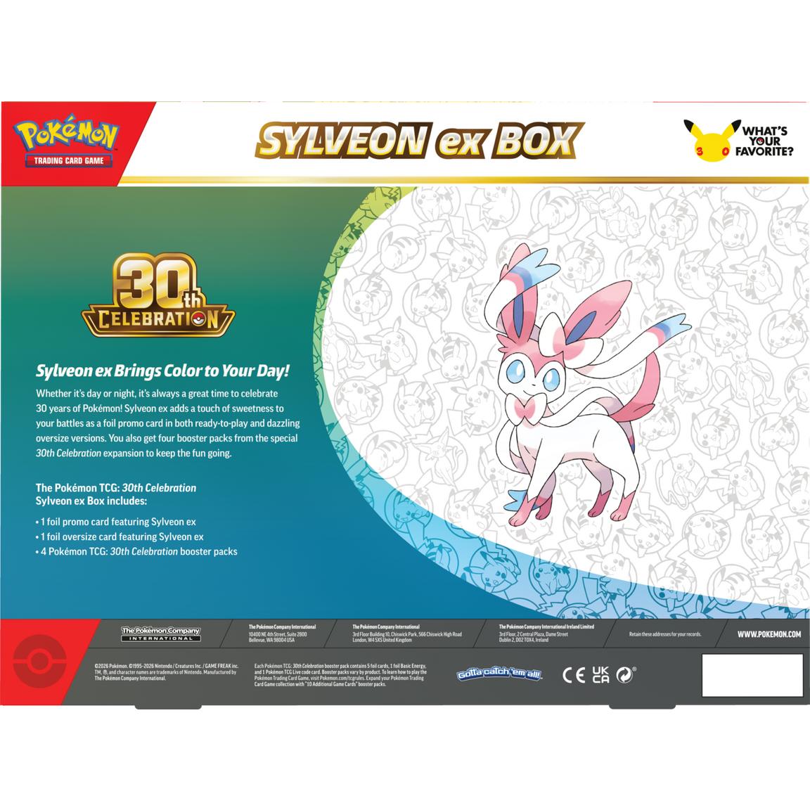[EN] Pokémon 30th Celebration ex Box (Styles May Vary) - Mega Series - English
