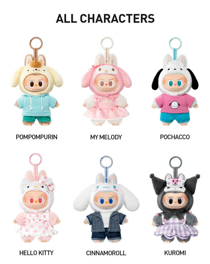 THE MONSTERS × Hello Kitty and Friends Series-Vinyl Plush Pendant Blind Box