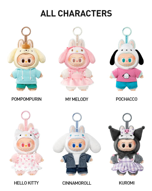 THE MONSTERS × Hello Kitty and Friends Series-Vinyl Plush Pendant Blind Box