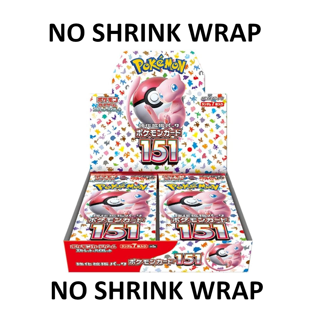 NO SHRINK [JP] Pokemon 151 Booster Box SV2A - Scarlet & Violet Series - Japanese