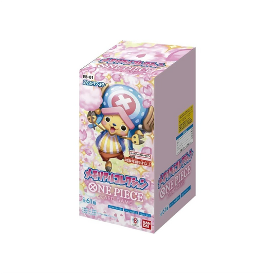 [JP] One Piece EB-01 Booster Box Extra Booster Memorial Collection - Japanese Trading Card Game EB01