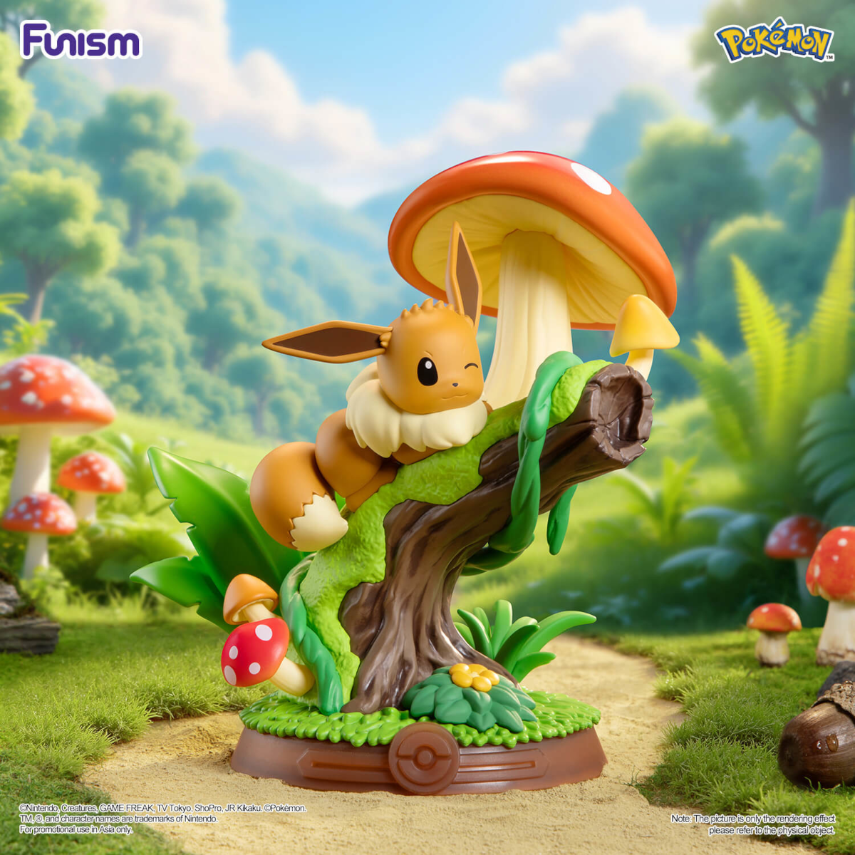 [CN] FUNISM Pokémon Relax & Enjoy Eevee Figurine - Simplified Chinese - BLIND BOX