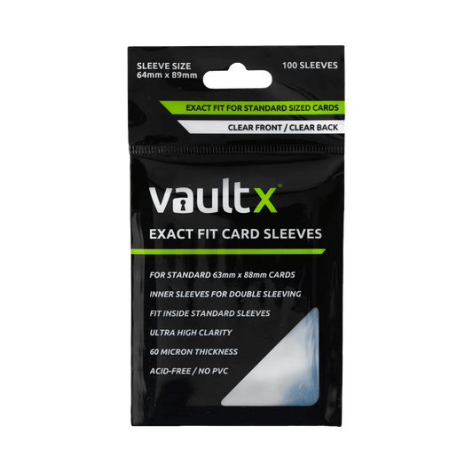 Vault X Exact Fit Card Sleeves - Clear