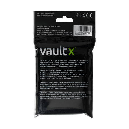 Vault X Exact Fit Card Sleeves - Clear