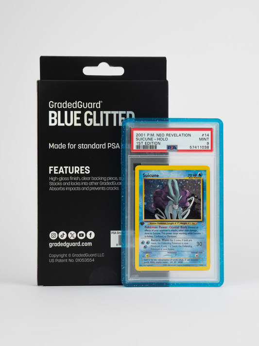 GradedGuard Blue Glitter Limited Edition Protector Case - PSA