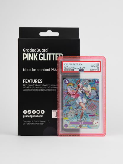GradedGuard Pink Glitter Limited Edition Protector Case - PSA