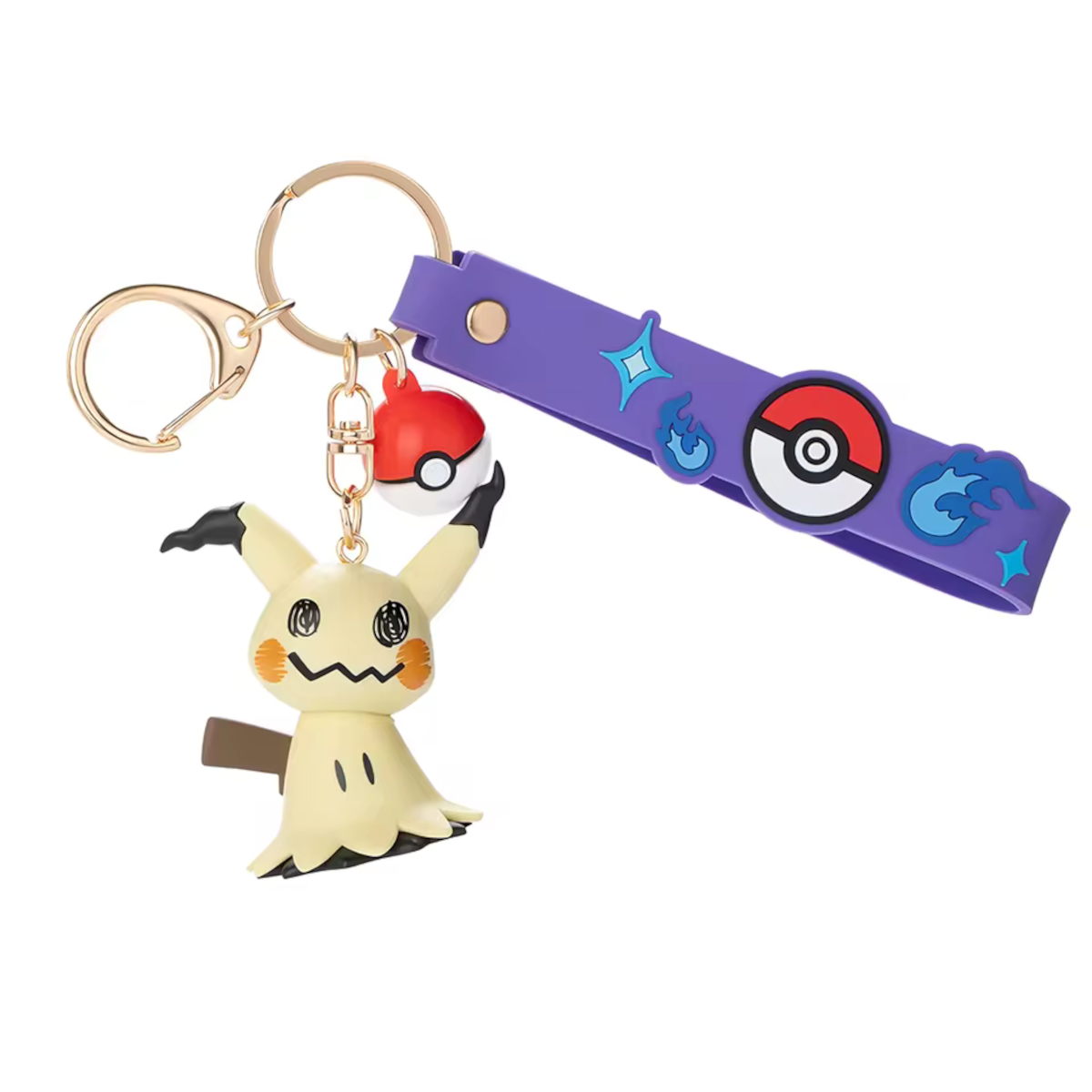 [CN] FUNISM Pokémon Vinyl Keychain Wrist Strap - Simplified Chinese