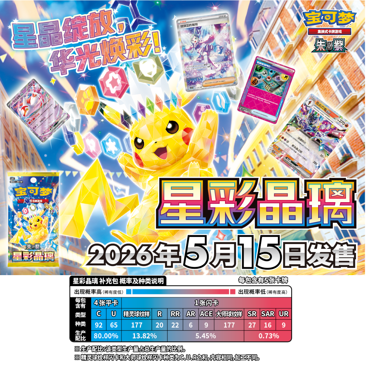 [CN] Pokémon Stellar Crystal CSV9C Booster Box - SLIM - Simplified Chinese