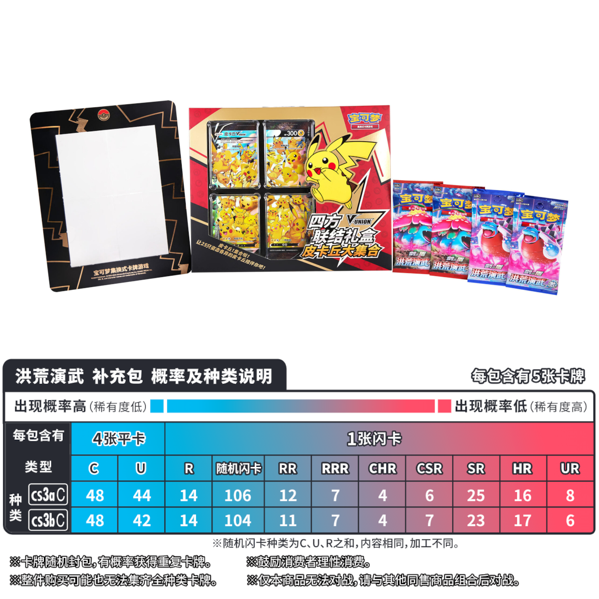 [CN] Pokémon Pikachu V-Union Gift Box - Simplified Chinese
