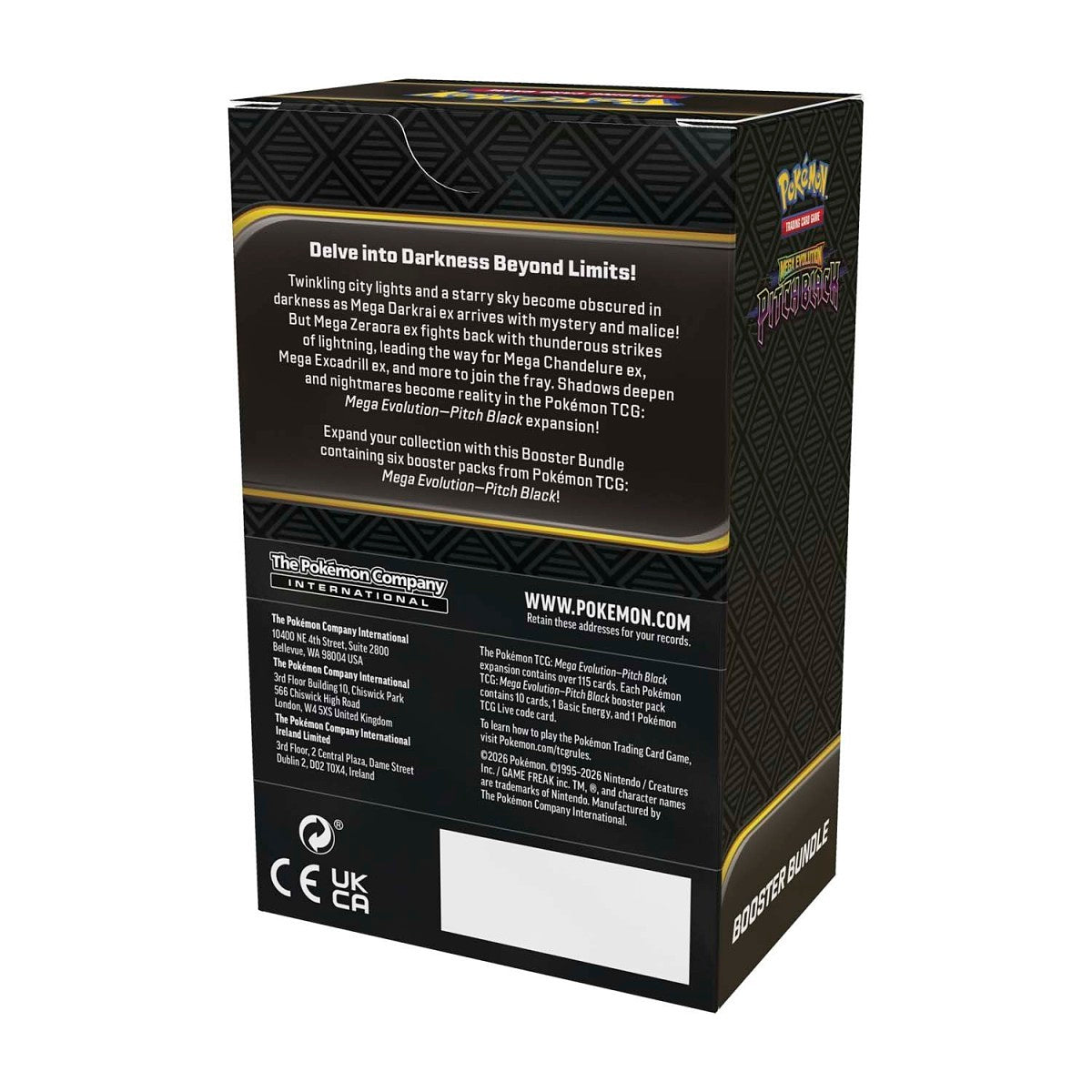 [EN] Pokémon Picth Black ME05 Booster Bundle - Mega Series - English