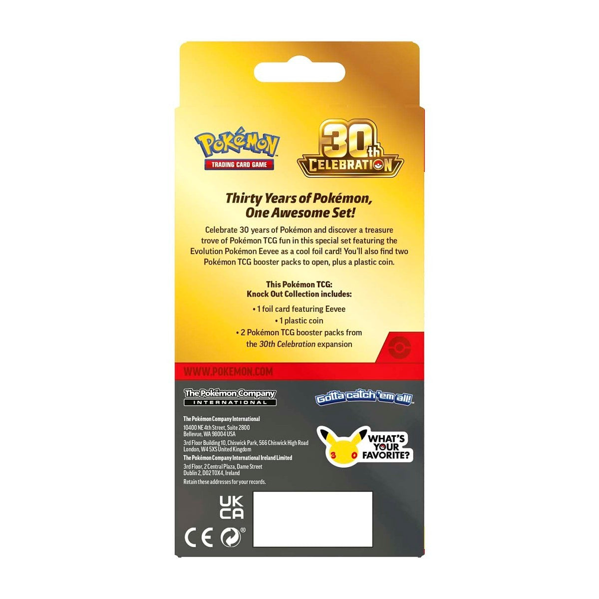 [EN] Pokémon 30th Celebration Knock Out Collection - Mega Series - English