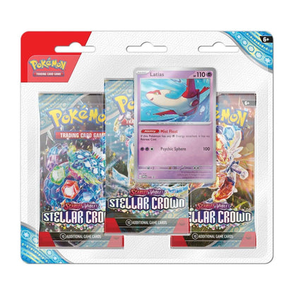 [EN] Pokemon Stellar Crown SV07 3 Pack Blister  - Scarlet & Violet Series - English