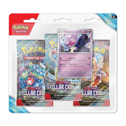 [EN] Pokemon Stellar Crown SV07 3 Pack Blister  - Scarlet & Violet Series - English