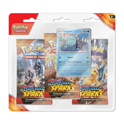 [EN] Pokemon Surging Sparks SV08 3 Pack Blister  - Scarlet & Violet Series - English