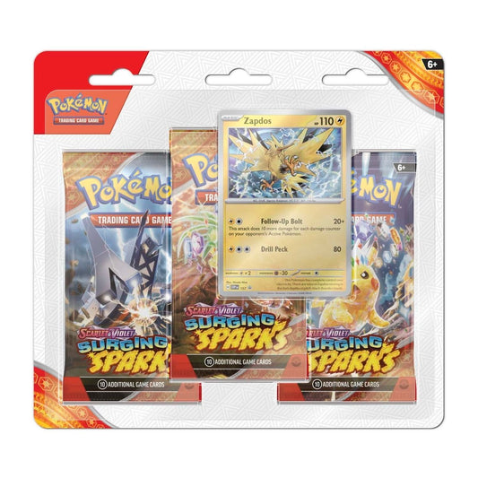 [EN] Pokemon Surging Sparks SV08 3 Pack Blister  - Scarlet & Violet Series - English
