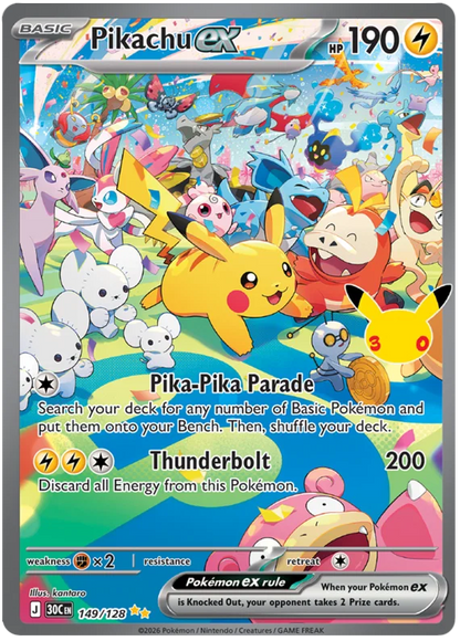 [EN] Pokémon 30th Celebration Booster Pack - Mega Series - English
