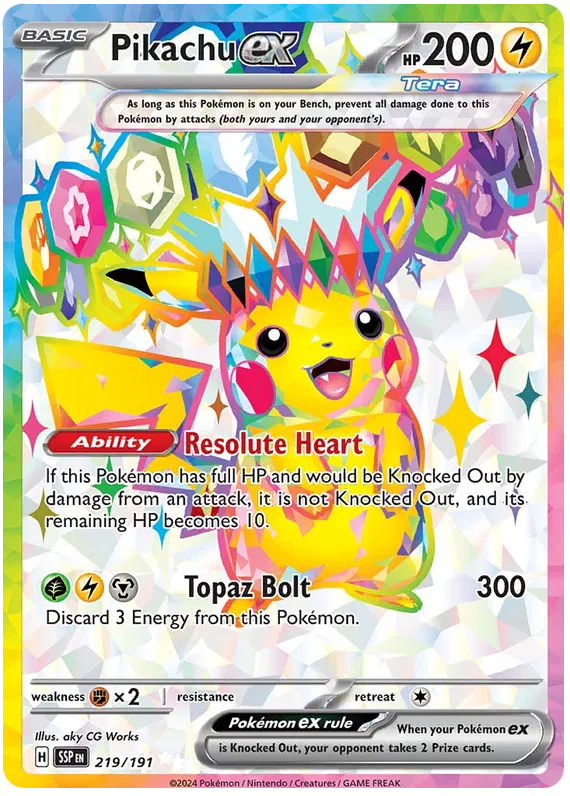 ssp booster box SEALED Product LOGANS POKESHIP Terawatts of electricity crash down from the sky in a tropical paradise Surging Sparks Sleeved Booster Pack