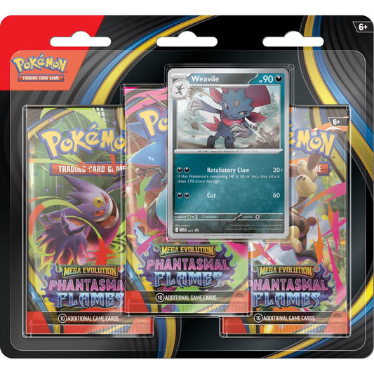 [EN] Pokémon Phantasmal Flames ME02 3 Pack Blister - Mega Series - English