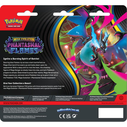 [EN] Pokémon Phantasmal Flames ME02 3 Pack Blister - Mega Series - English