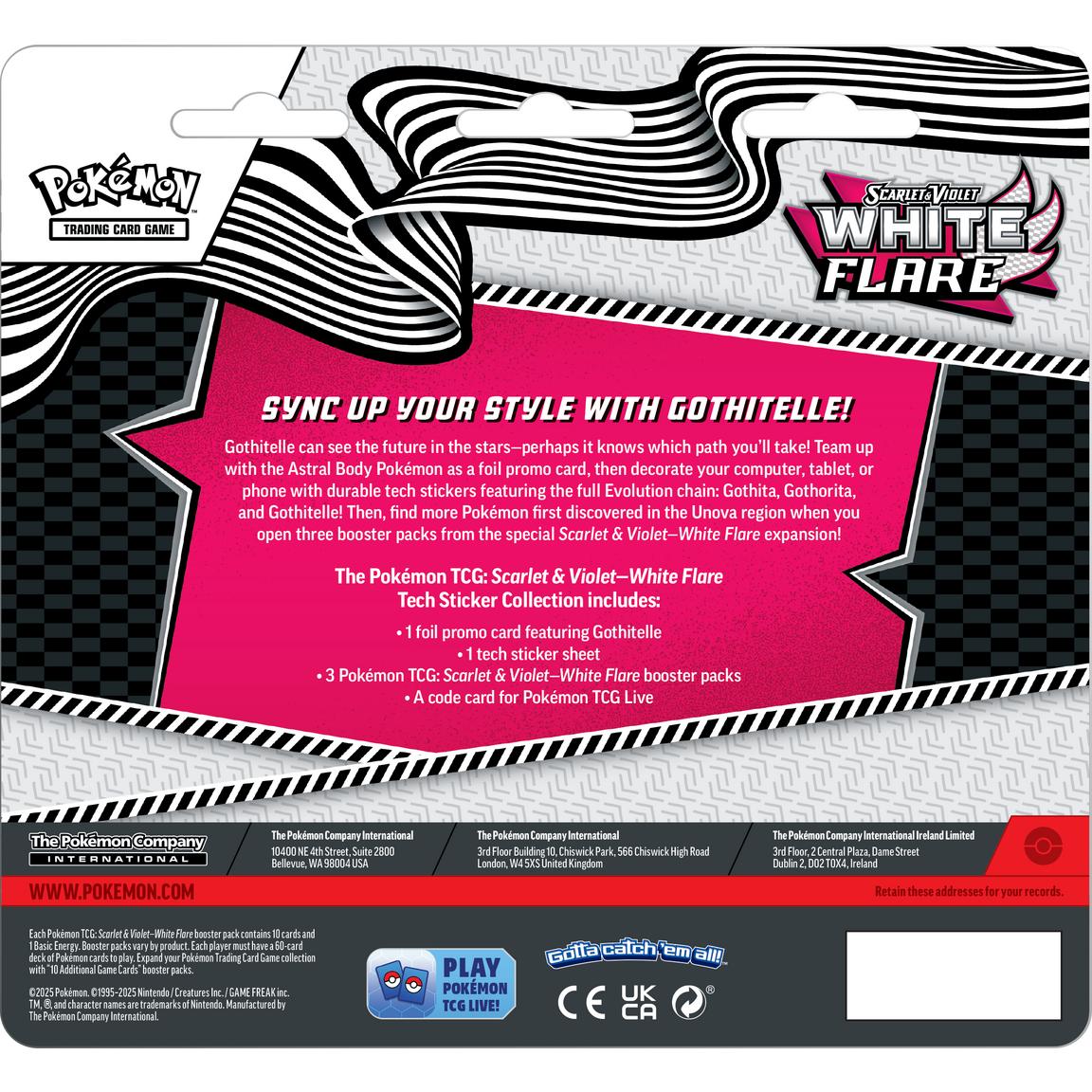 [EN] Pokémon White Flare SV10.5 Tech Sticker Collection - Scarlet & Violet Series - English