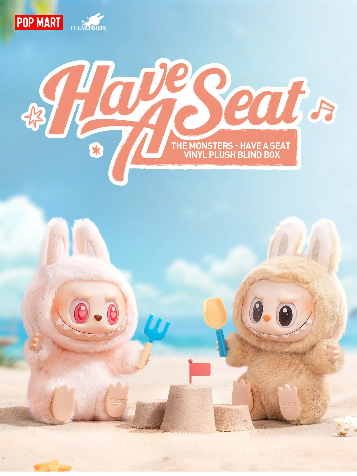 THE MONSTERS - Labubu V2 - Have a Seat Vinyl Plush (Blind Box