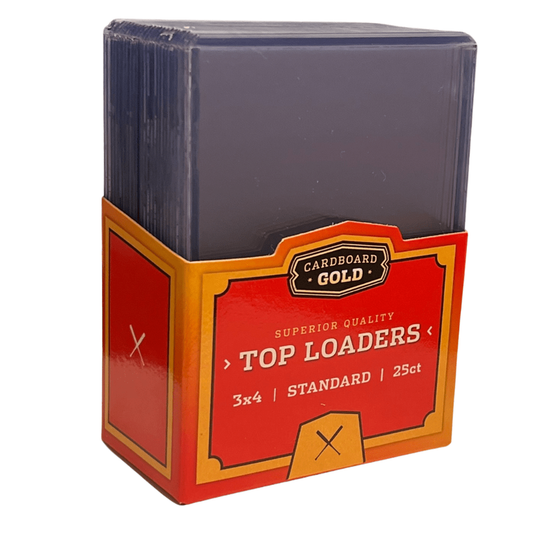 Cardboard Gold Top Loaders 3*4 25ct - Standard Size Trading Cards